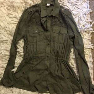 BONGO green jacket size large